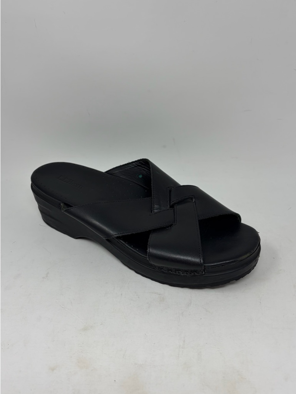 LL Bean Criss Cross Platform Slide Sandal Size 8.5